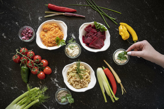 frische Salate vom Light Lunch Buffet frische Salate vom Light Lunch Buffet